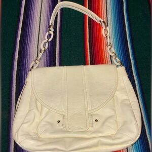 Kate Spade New York Cream Leather Shoulder Bag